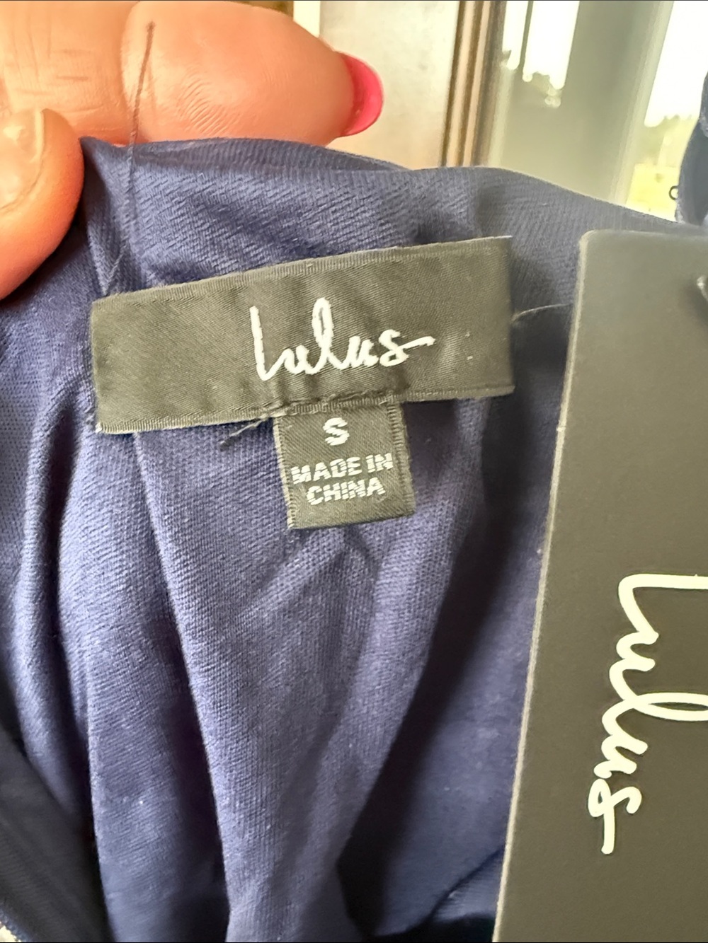 NWT - Lulu's Small Navy Sequin Strappy Mini Dress - Picture 7 of 11